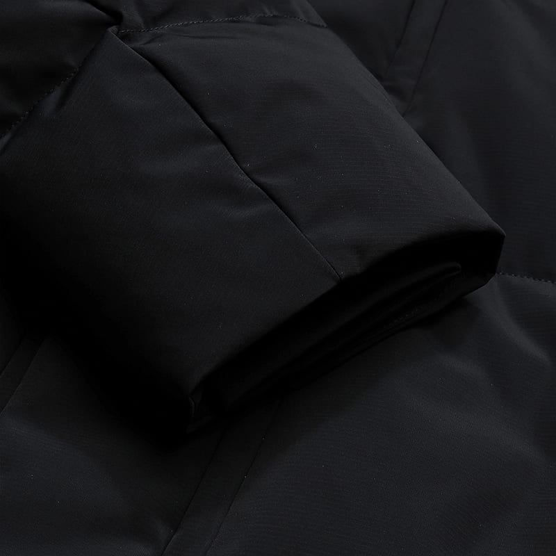 FILA Down Jackets Men's Jet Black Hooded Non Detachable Moderate F11M543907FBK