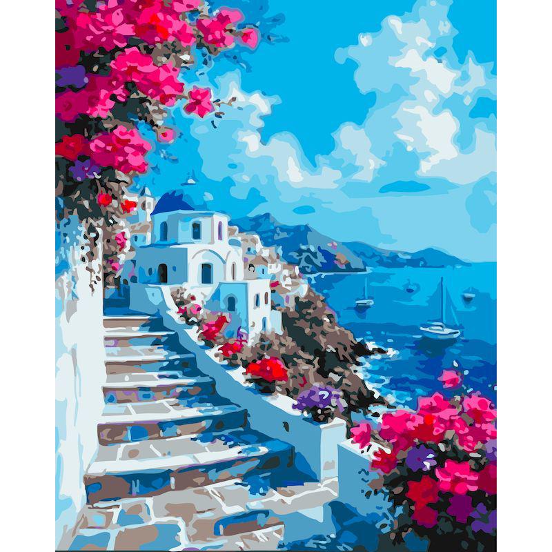 DIY Harbor Painting Kit - 40x50cm Digital Oil Painting Set