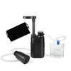 Tragbare Wasserreinigungspumpe Camping Handpumpe Wasserfilter 0,01 Mikron 5-Stufen-Filter Outdoor Wasserreiniger Ultrafiltration Tragbar Direkt