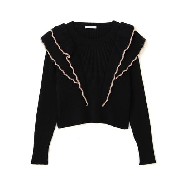 [Jill by Jill Stuart] Bulky Frill Compact Knit