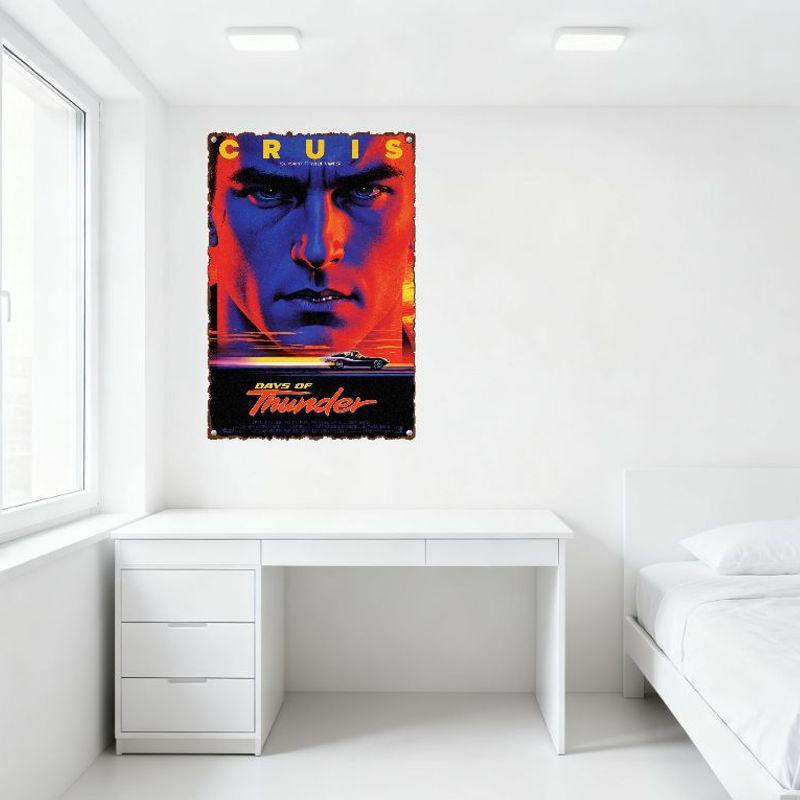Days of Thunder Movie Metal Tin Sign Vintage Retro Speed Racing Art Wall Decor for Home Bar Club Man Cave