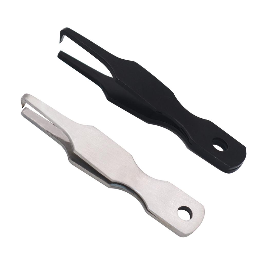 2ks Rychloupínací kroužky Otvírák na vlasec Pinzeta s dvojitou smyčkou Kleště na otevírání vlasce Rybářské náčiní Kleště na vlasec