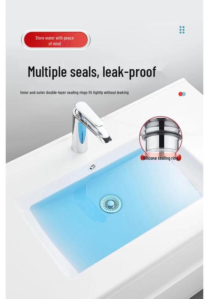 Anti-Insect & Odor Brass Basin Pop-up Stopper Filter Core