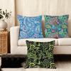 Painted Designp-Paisleys Cushion Cover Soft Plush Fabric Double-Sided Printed Sofa Cushion Cover For All Seasons Home Decor Gift