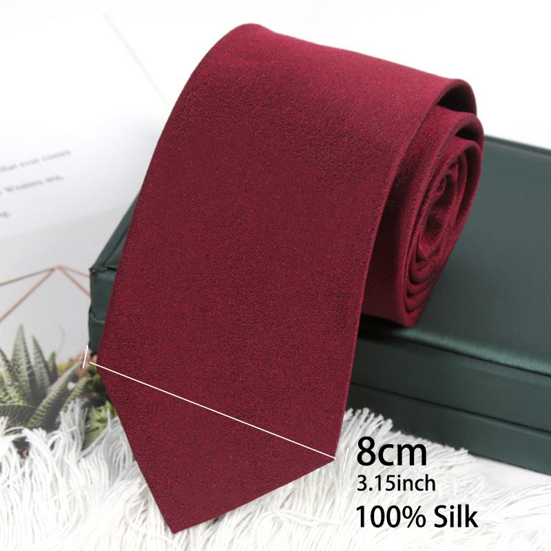 

Men Tie Vintage Burgundy 100% Silk Ties Luxury Business Wedding Tie Mens for Gifts Jacquard Luxury Wine Red Necktie Accessories малиновый