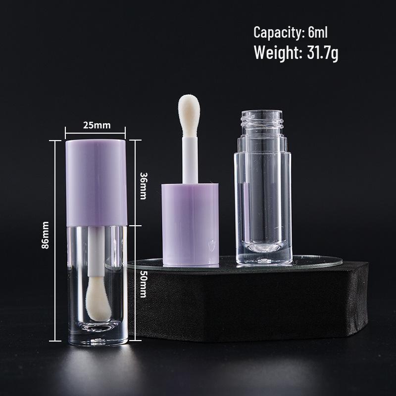 Thick Tube with Large Brush: Empty Lip Gloss, Eyeliner, & Mascara Tube