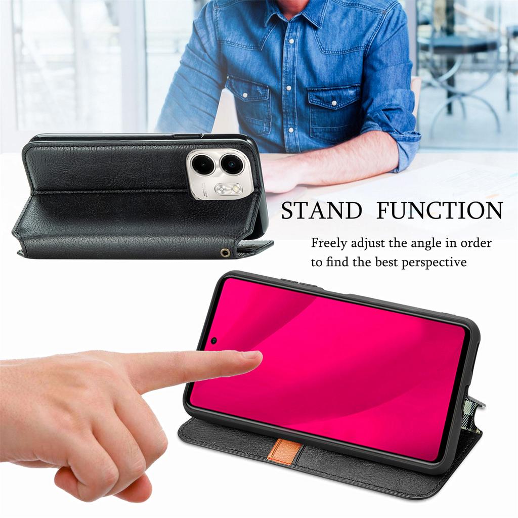 For Infinix Smart 9 4G PU Leather Case Rhombus Imprint Wallet Stand Phone Cover