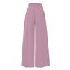 Women's Casual Fashion Elastic Waistband Wide Leg High Waist Long Skirt Pants