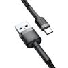 Kabel USB zu USB-C Baseus Cafule 2A 2M (Grau-Schwarz)