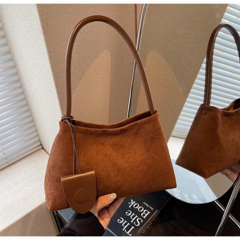 Retro bag women's large-capacity new autumn and winter casual shoulder underarm mother and child bag commuter tote bag