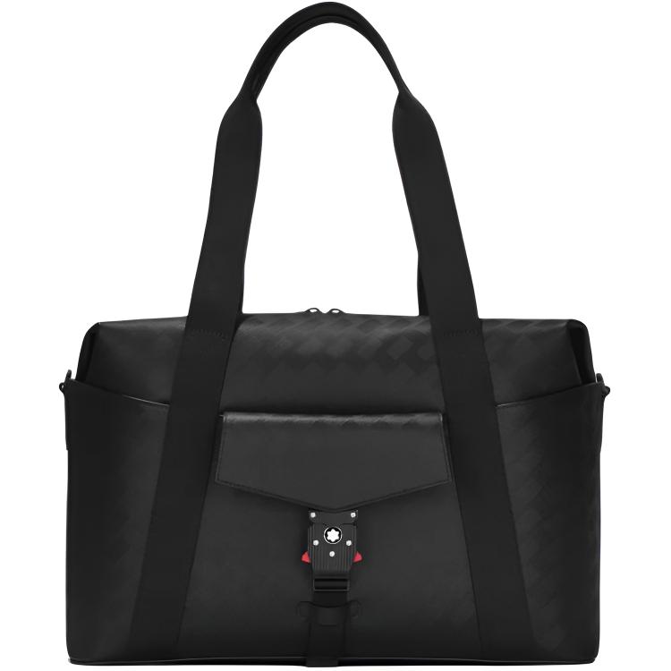 

Montblanc Style 3.0 Series Hexagonal White Star Logo Detachable Shoulder Strap Medium Embossed Leather And Cowhide Travel Bag Men Travel Bag MB198371 Shopping Bag Set(Basic Set+Shopping Bag)