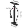 Bicycles Floor Pump Manual Airs Pump 160PSI High Pressure Floor Bike Pump Inflators Cycling Manual Tire Pump Enduring