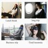 2pcs Simulation Silk Blackout Eye Mask Breathable Travel Lunchtime Satin Eye Mask Sleep Sleep Eye Mask
