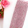 1yard/Piece 30Colors SS6-SS16 Glass Crystal Rhinestone Chain Silver Bottom Sew On Cup Chains  For Diy Garment Bags Decorations