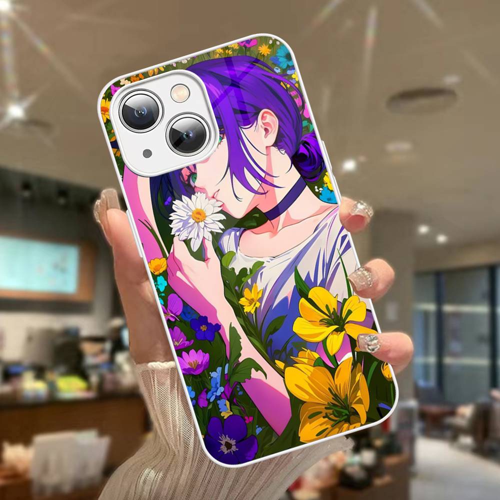 Chainsaw Man The Movie Arco di Reze Per iPhone 14 13 12 Mini 11 Pro XS Max X XR 14 Plus Copertura in Vetro Temperato