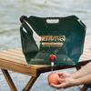 Bärbar Vattenpåse med Kran för Camping Vikbar Vattenbehållarepåse 8L Hopfällbar Vattenpåse med Handtag Campingtillbehör