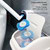 Disposable Toilet Brush with Cleaning Cotton Sheet Disposable Toilet Cleaning Brush Wall Hanging Creative Long Handle  Tool