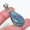Natural Ruby Fuchsite Gemstone 925 Sterling Silver Jewelry Pendant 1.81" AP-14969