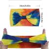 Tie-dye Headband Sports Running Bohemian Face Wash Makeup Hair Cross Wide-brimmed Headband Female [