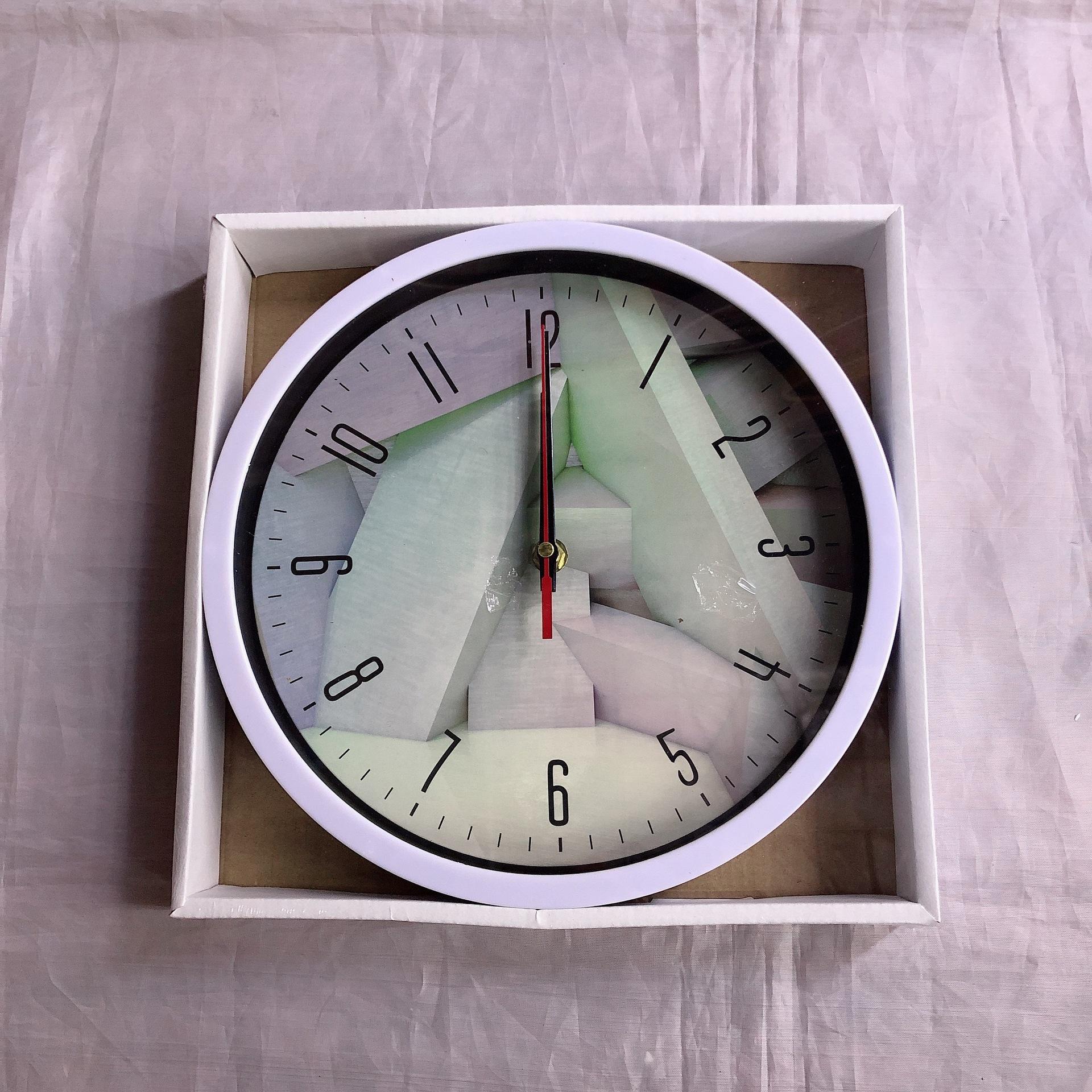 

10-дюймовые настенные часы 25 см пластиковая витрина простые креативные кварцевые настенные часы 10 inch