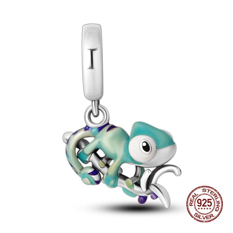 Original Charm Copper Chameleon & Kitten Charms Beads Fit 3Mm Original Bracelet For Women Diy Fashion Jewelry Gift