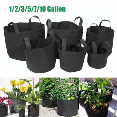 1PC 1/2/3//7/10 Gallon Round Felt Pots Plant Pouch Root Veg Container Grow Bag