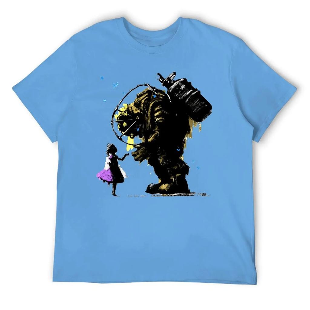 Bioshock Ll Always Protect You Essentia T-shirt Round Neck Movement Funny Joke Top Tee Novelty Travel Eur Size