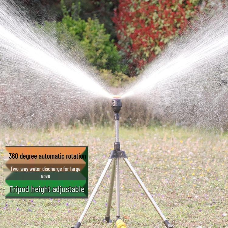 360° Automatischer Rotierender Stativ-Rasensprenger für Garten- und Rasenbewässerung