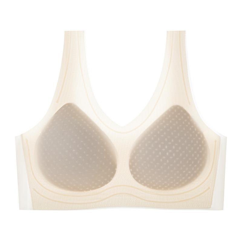 Womens Ultra Thin Seamless Back Beauty Push Up Comfortable Breathable Vest Bra
