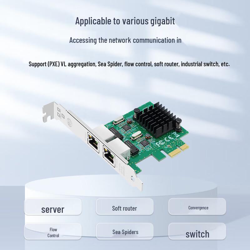 EB-LINK 8111G Dual Port Gigabit PCIe Network Card