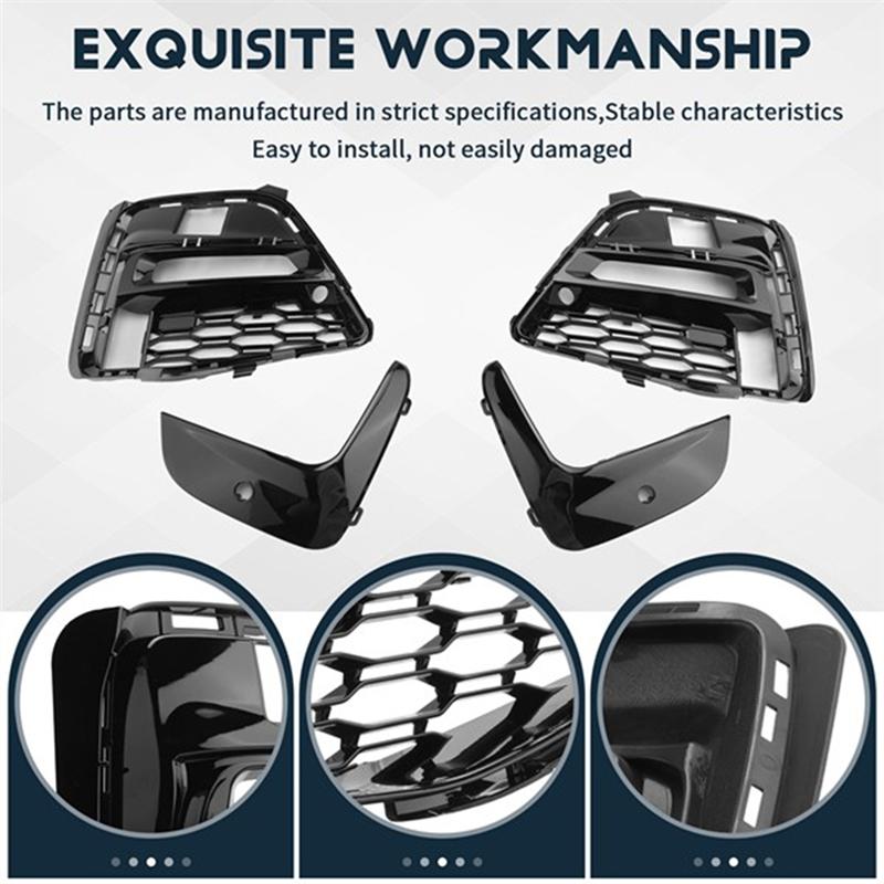 

Front Bumper Fog Light Grille +Trim Fog Light Frame For BMW 3 Series G20 G28 320Li 325Li 2019-2025
