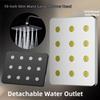 360° Rotating Bath Shower Head Large Panel Pressurized Shower Head Shower Replacement  Bathroom Use