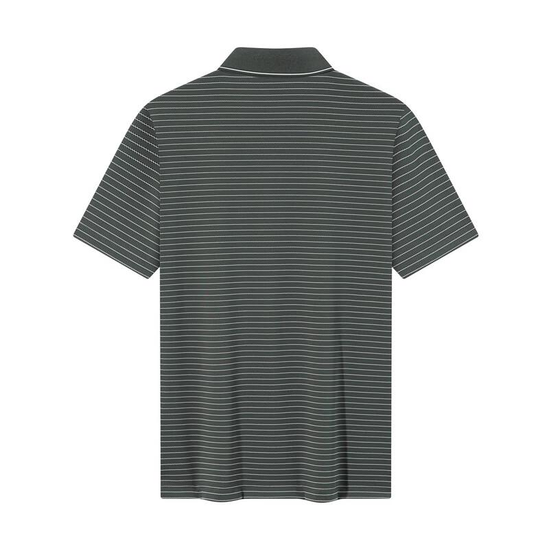 SEVEN Striped Cool-Feel Sun Protection Short Sleeve Polo Shirt