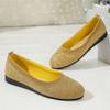 2024 New Fashion Versatile Solid Color Comfortable Slip-on Women's Shoes Flat Bottom Round Toe Breathable Zapatos De Mujer