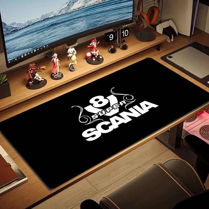 Scania Lev Znak Velká Velikost Podložka pod Myš Velký Herní Stůl Polštář Protiskluzová Podložka pro Notebook Tablet Velká Podložka pod Myš XXL Podložka Mini PC Podložka na Hraní S Uzamykatelným Okrajem