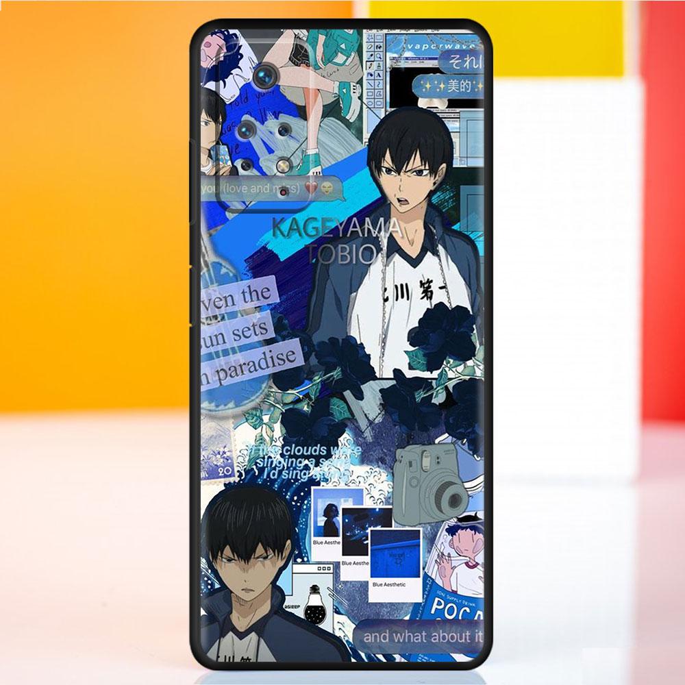 For Redmi Note 9A 10 9 8 9S 7 9T 9C K40 11 Pro K40S K50 8T Armor Para Celular Funda Haikyuu Volleyball Anime