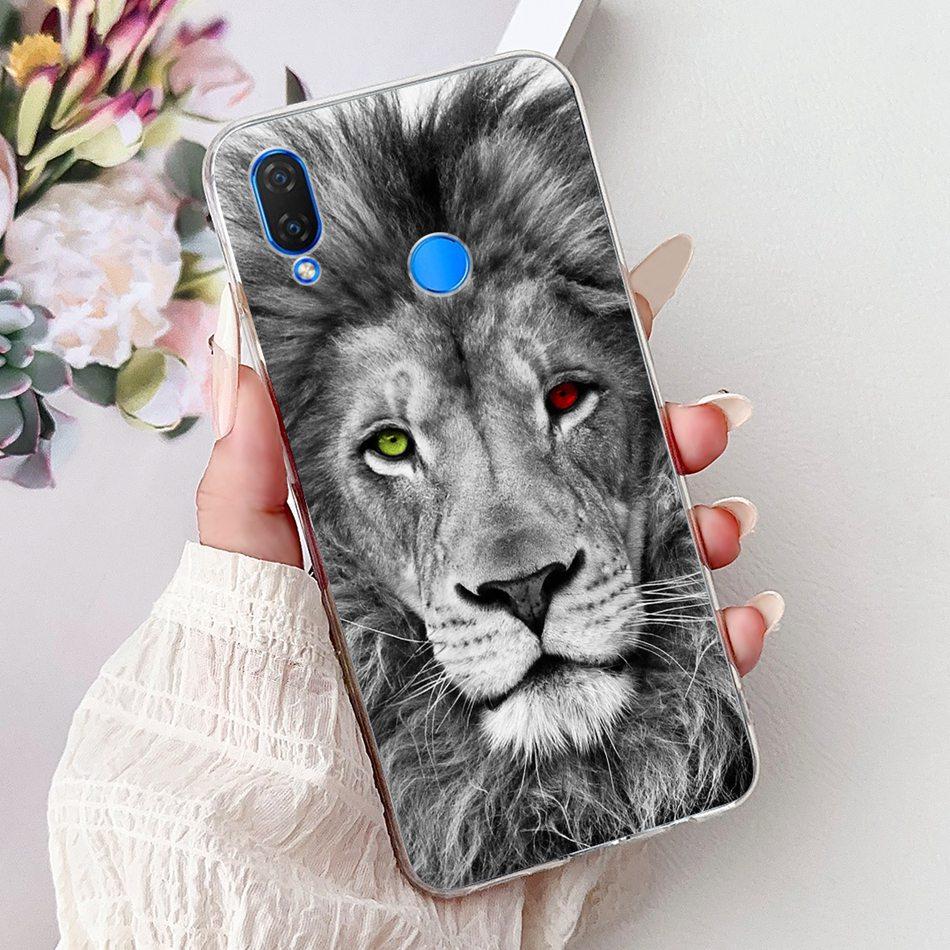 For Huawei Nova 3i INE-LX1 INE-LX2 Cool Dragon Tiger Painted Phone Case For Huawei Nova3i Soft Silicone TPU Cases