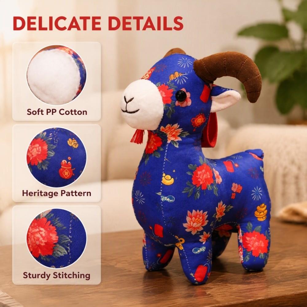 Blessing Zodiac Sheep Doll Lucky Plush Animal Toy Creative Plush Sheep Keychain Daily Carry