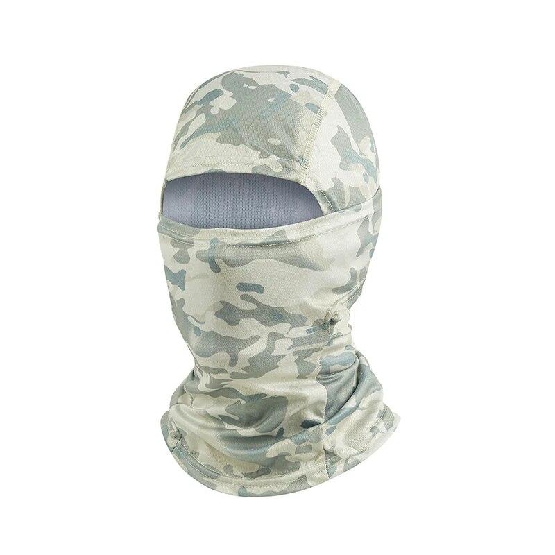 Balaclava tactică de camuflaj Protecție UV Rezistenta pentru ciclism Mască de față Uscare rapidă Ciclism în aer liber Pescuit Drumeții Esarfe