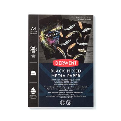 [Domestic Genuine Product] Derwent Black Mix Media Pad A4 2306018