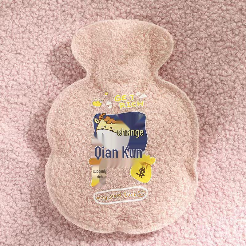 Cartoon Explosion-Proof Inflatable Hot Water Bottle & Mini Hand Warmer for Kids and Students