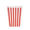 Striped Food-Grade Cardboard Folding Box for Popcorn, Fries, and Chicken