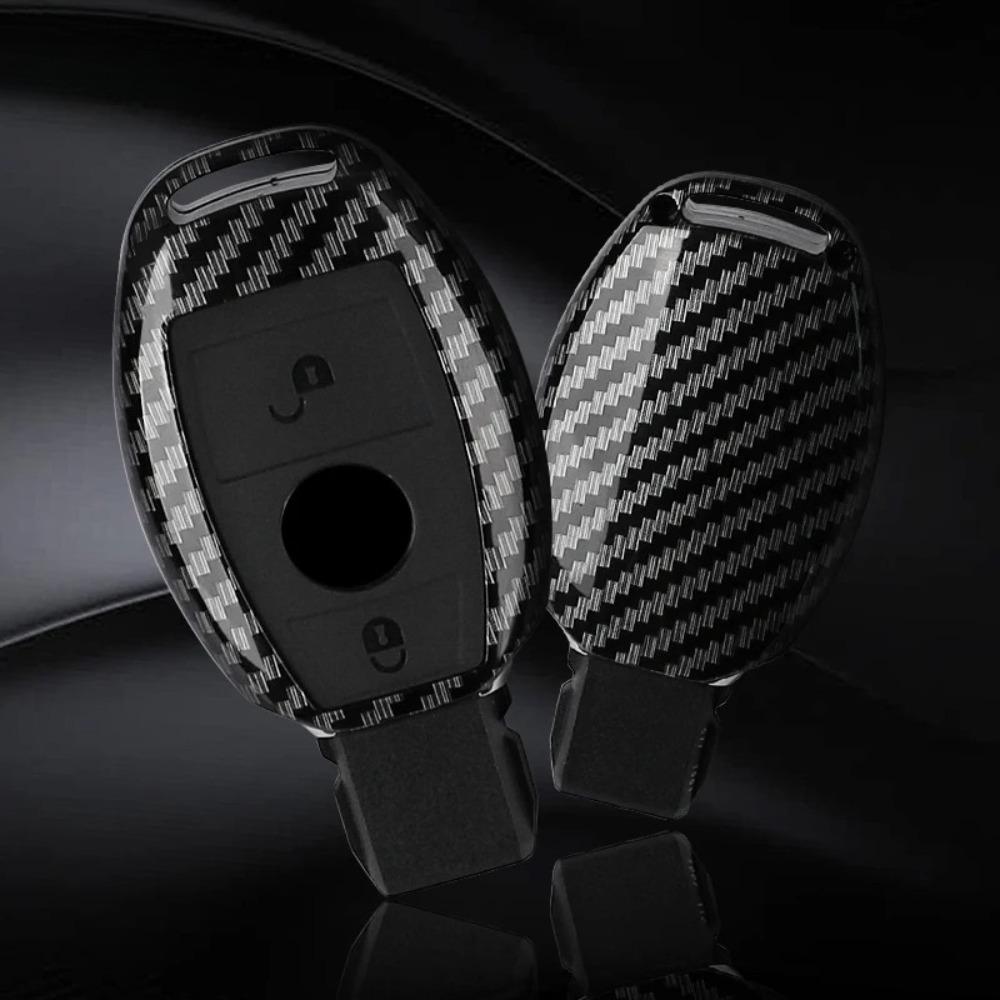 2 3 Buttons Carbon Fiber Car Key Case Cover Fob for Mercedes Benz A B C E Class GLS GLA GLK GLC CLS CLA W204 W205 W212 W463 W176