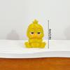 3D Ornament Rozzlobená kachna Vtipná bílooká žlutá kachna Stolní doplňky Domácí dekorace a Dekorace do auta Párty dárek