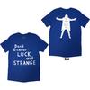 David Gilmour T-Shirt: Luck & Strange Logo (Blue) (Back Print & Ex-Tour) OFFICIA