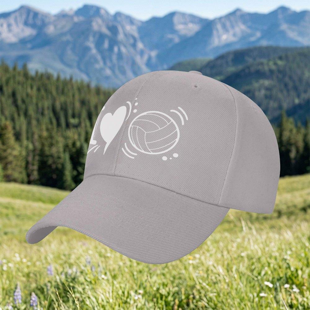 1 Stück Helle Baseballkappe Unisex Outdoor-Sportkappe Mit Volleyball-Thema Partner-Matching-Stil Mehrere Farben Erhältlich I