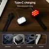 LED Bike Handlebar Flashlight USB Rechargeable High Brightness Bike Headlight Waterproof Rear Light Bicycle Rear Night Light