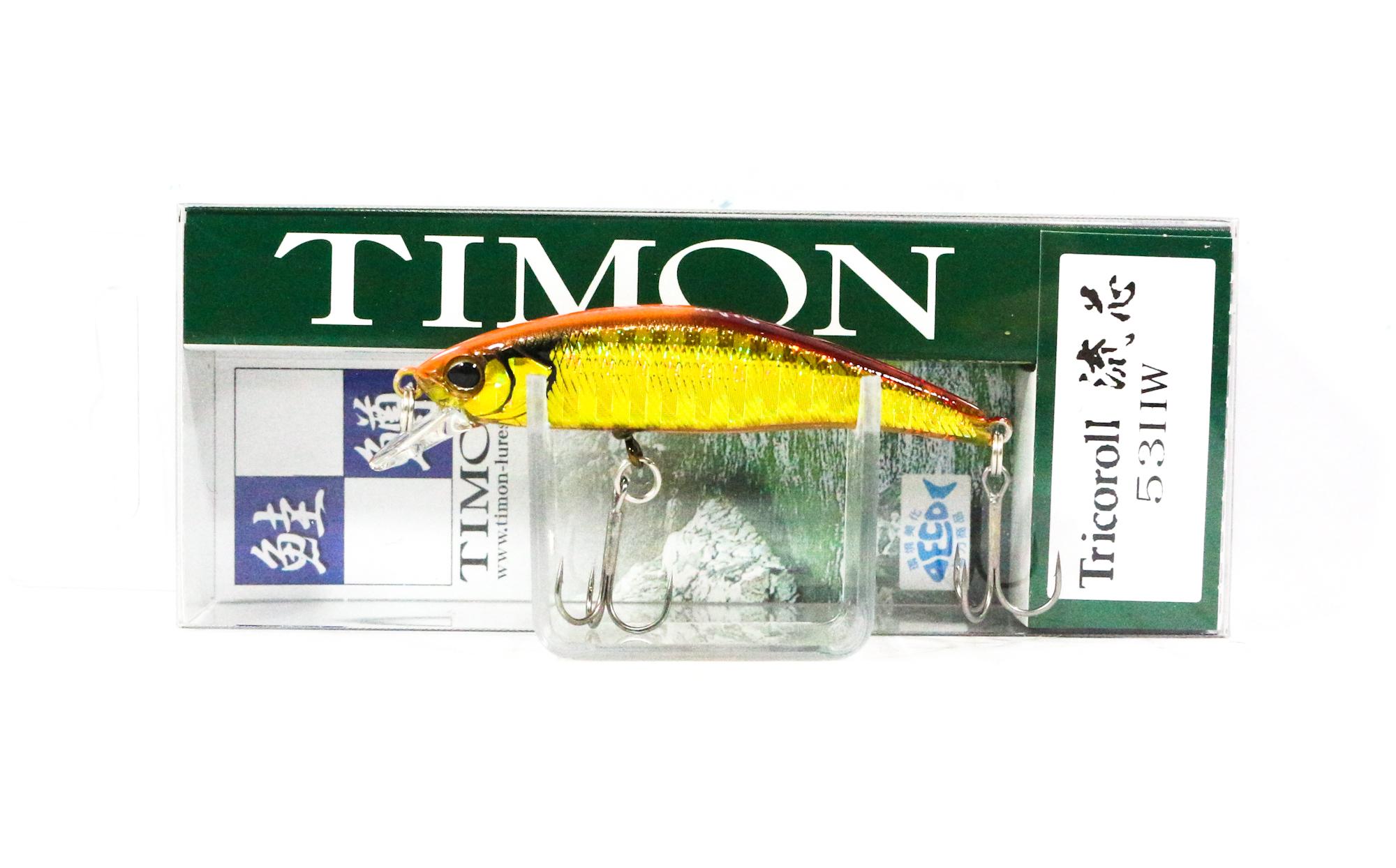 

Jackall Timon Tricoroll Ryushin 53 HW Тонущая приманка Red & Gold (1228)