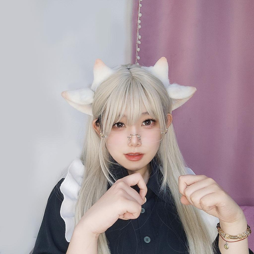 Realistic Sheep Ear Hairhoop for Roleplay Cosplay Costume Headband Halloween Headpieces Japanese Bendable Anime Headband