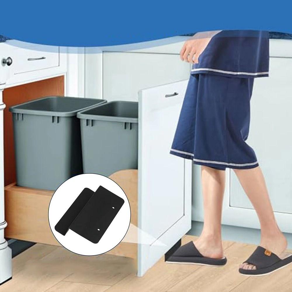 Efficient Touchless Cabinet Foot Pull Metal Cabinet Door Handles Stylish Foot Pull Handle  Kitchen